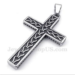 Herren Titan Gegossene Kette Kreuz Anhänger Mit Freier Kette