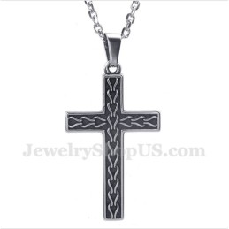 Herren Titan Gegossene Kette Kreuz Anhänger Mit Freier Kette