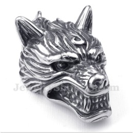 Herren-Anhänger Wolfskopf Aus Titan Mit Kostenloser Kette