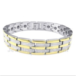 Herren Titan Gold Magnetarmband
