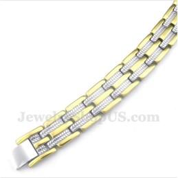 Herren Titan Gold Magnetarmband