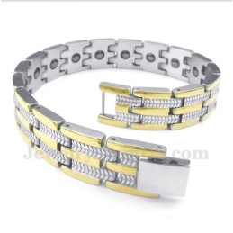 Herren Titan Gold Magnetarmband
