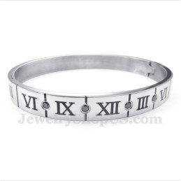 Herrenarmband Aus Titan Mit Diamanten Und Römischen Ziffern