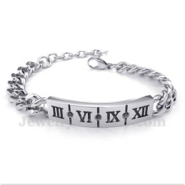 Herrenarmband Aus Titan Mit Römischen Ziffern Und Diamanten