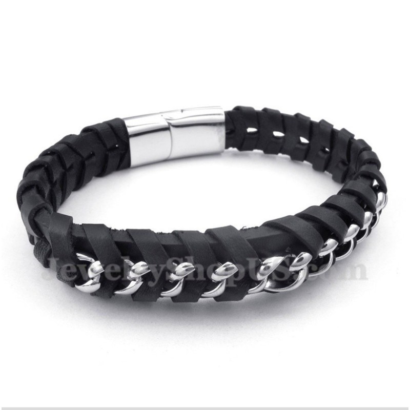 Herren Titan Lederarmband Herren Titan Lederarmband