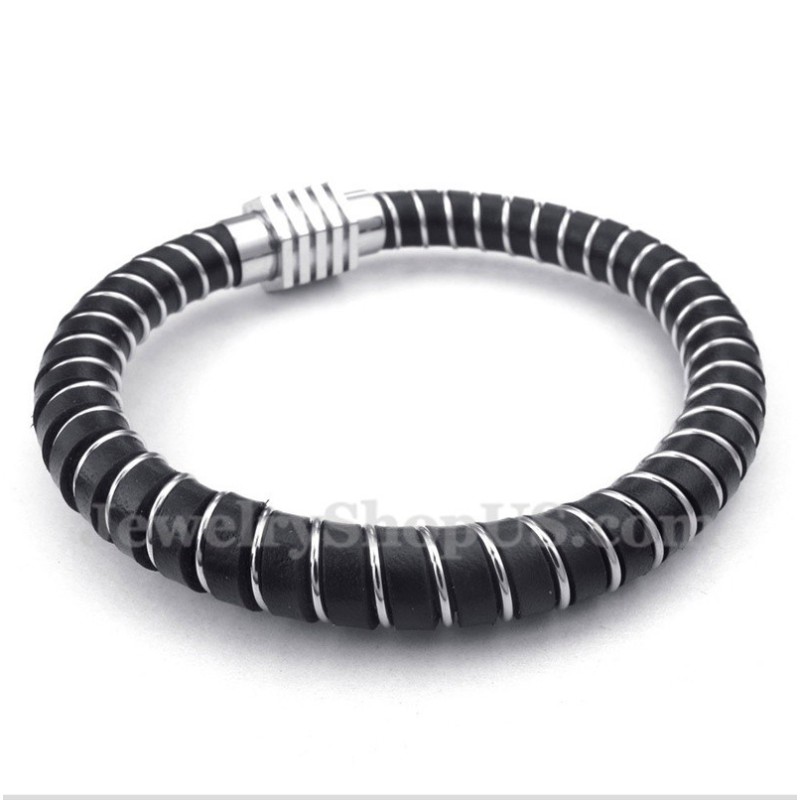 Herren-Lederarmband Mit Kabel Herren-Lederarmband Mit Kabel
