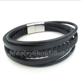 Herren Leder Titan Armband