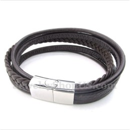 Herren Leder Titan Armband