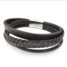 Herren Leder Titan Armband