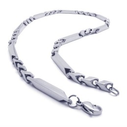 22,0 Zoll Titan-Silber-Halskette
