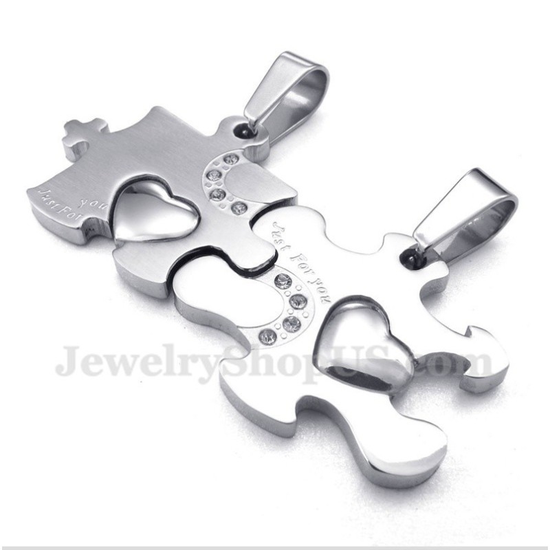 Titan-Puzzle-Paaranhänger Mit Kostenloser Kette (Ein Paar) Titan-Puzzle-Paaranhänger Mit Kostenloser Kette (Ein Paar)
