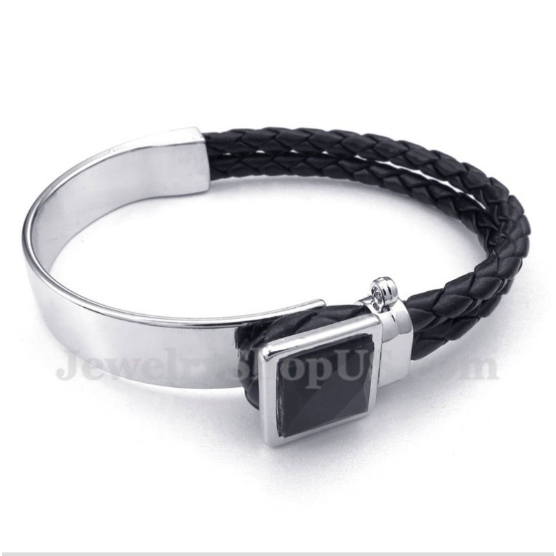 Herren Leder Titan Armband Herren Leder Titan Armband
