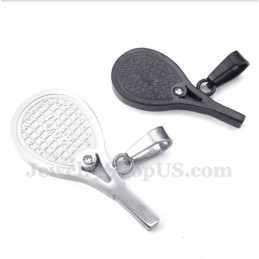 Paaranhänger Mit Tennisschlägern Aus Titanfedern Und Kostenloser Kette (Ein Paar)