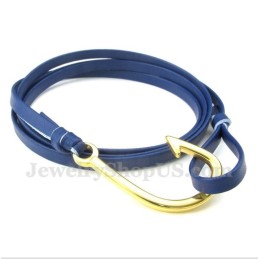 Herrenarmband Aus Titan Mit Lederhaken