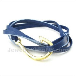 Herrenarmband Aus Titan Mit Lederhaken