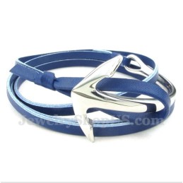 Herren Titan Leder Anker Armband