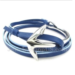 Herren Titan Leder Anker Armband