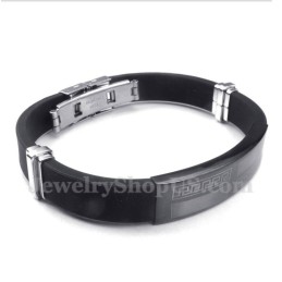 Herrenarmband Aus Kautschuk Und Titan