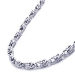 20,0 Zoll Titan Silber Halskette