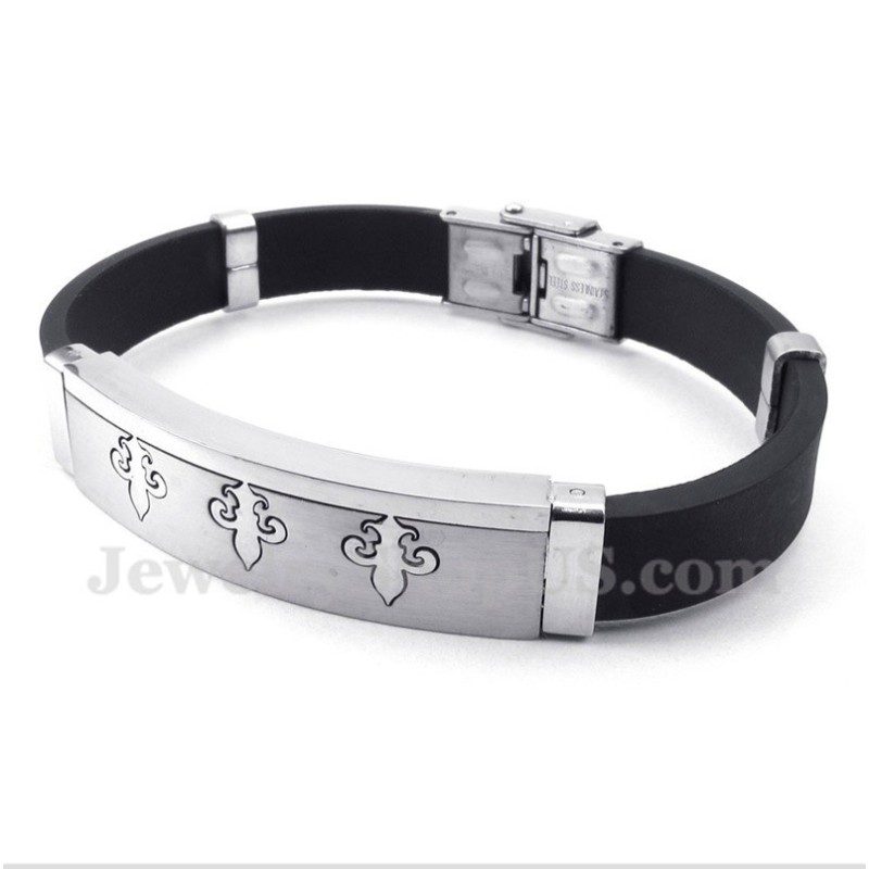 Herrenarmband Aus Titan Und Kautschuk Herrenarmband Aus Titan Und Kautschuk