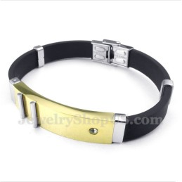 Herrenarmband Aus Titan Und Kautschuk