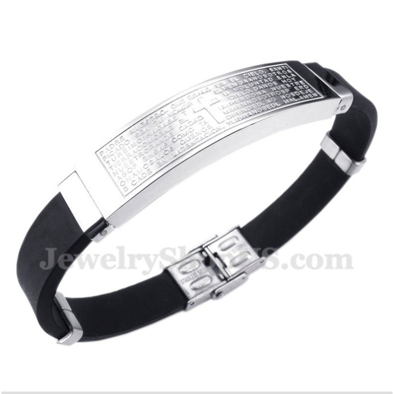 Herrenarmband Aus Titan Und Kautschuk Herrenarmband Aus Titan Und Kautschuk