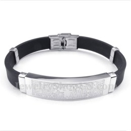 Herrenarmband Aus Titan Und Kautschuk