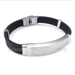 Herrenarmband Aus Titan Und Kautschuk
