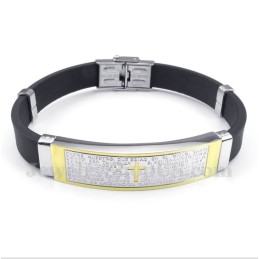 Herrenarmband Aus Titan Und Kautschuk