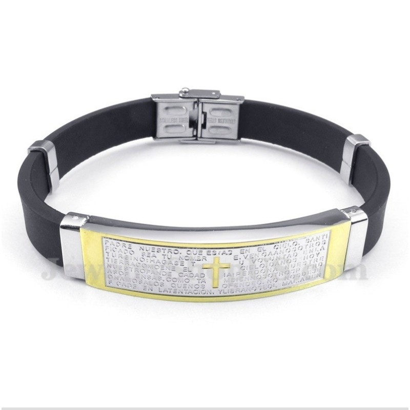 Herrenarmband Aus Titan Und Kautschuk Herrenarmband Aus Titan Und Kautschuk