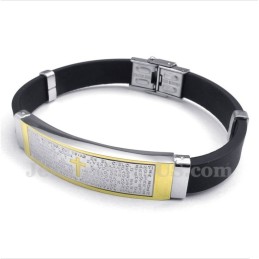 Herrenarmband Aus Titan Und Kautschuk