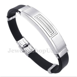 Herrenarmband Aus Titan Und Kautschuk