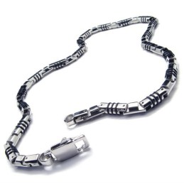 19,9 Zoll Titan Silber Quader Halskette
