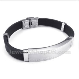 Herrenarmband Aus Titan Und Kautschuk