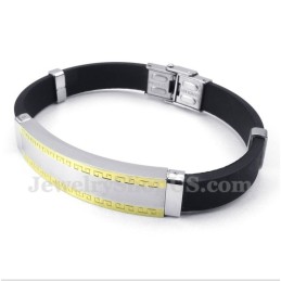 Herrenarmband Aus Titan Und Kautschuk