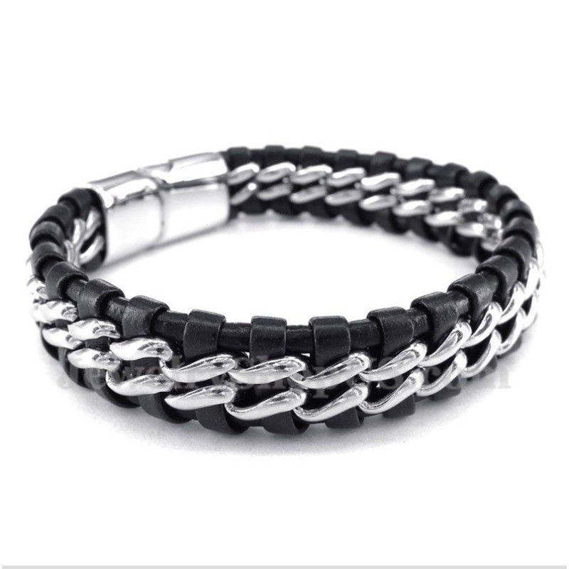 Herren Titan Lederarmband Herren Titan Lederarmband