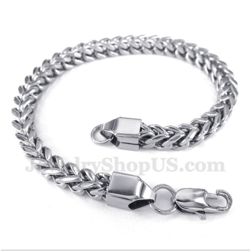 Silbernes Titanarmband Für Herren Silbernes Titanarmband Für Herren