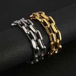 Rock Hip-Hop Quadratisches Titanarmband Für Männer