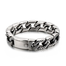 Cooles Titan-Totenkopf-Armband, Schicker Herren-Titan-Modeschmuck