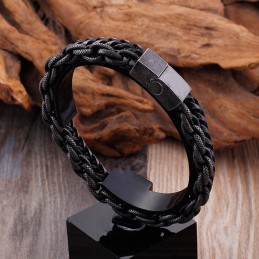 Doppellagiges Titanarmband Für Herren