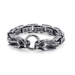 Mode Cool Titan Drachenkopf Schmuck Für Männer Vintage Tide Männer Casting Titan Drachen Armbänder