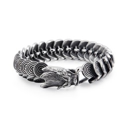 Mode Cool Titan Drachenkopf Schmuck Für Männer Vintage Tide Männer Casting Titan Drachen Armband