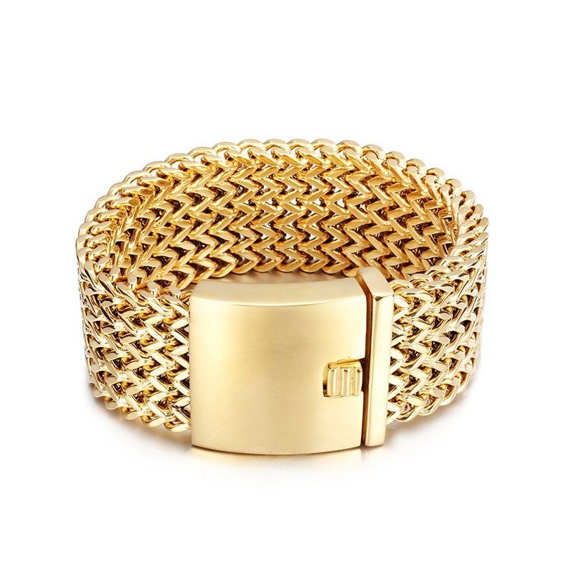 Fashion Square Fischschuppen Herren Titan Armband Fashion Square Fischschuppen Herren Titan Armband