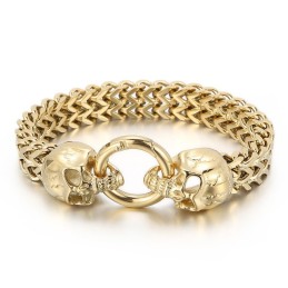 Cooles Totenkopf Titan Herrenarmband