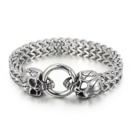 Cooles Totenkopf-Titanarmband Für Männer