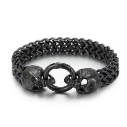 Cooles Totenkopf Titan Herrenarmband
