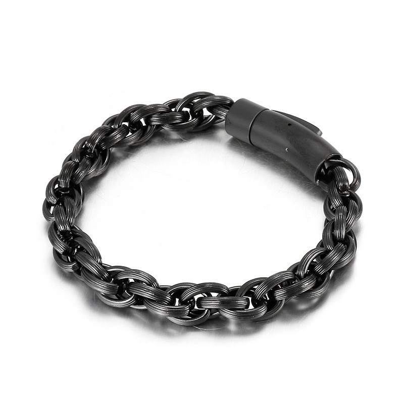 Einfaches, Modisches, Schickes Biker-Armband Aus Titan Für Herren Einfaches, Modisches, Schickes Biker-Armband Aus Titan Für Herren