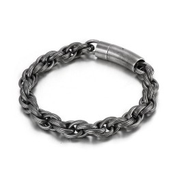 Schlichtes Biker-Titan-Armband Im Schicken Modestil Für Männer