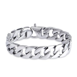 Titanarmband-Version Des Modearmbands Cuba Chain Herrenarmbänder