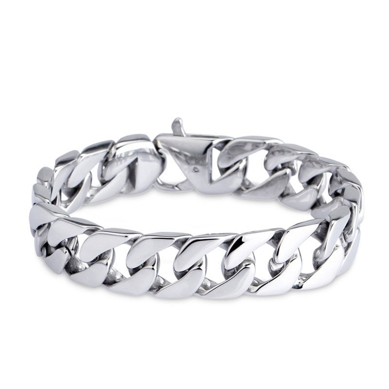 Titanarmband-Version Des Modearmbands Cuba Chain Herrenarmbänder Titanarmband-Version Des Modearmbands Cuba Chain Herrenarmbänder